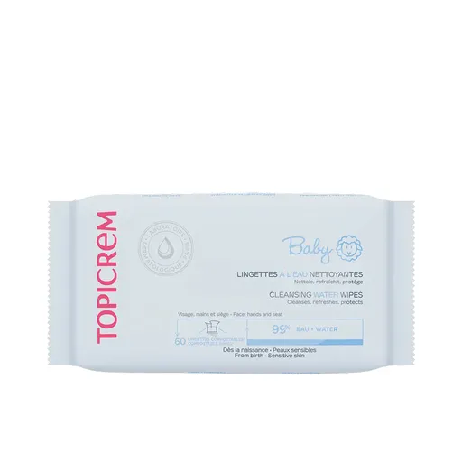 Topicrem Șervețele umede pentru copii Baby (Cleansing Water Wipes) 60 buc