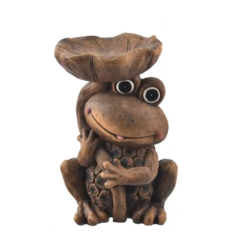 InDecor Adăpătoare ceramică pentru păsări broascăRona, 25 x 21 x 39 cm