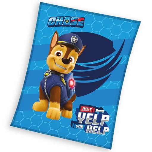 Carbotex Pătură pentru copii Paw Patrol HeroChase, 110 x 140 cm