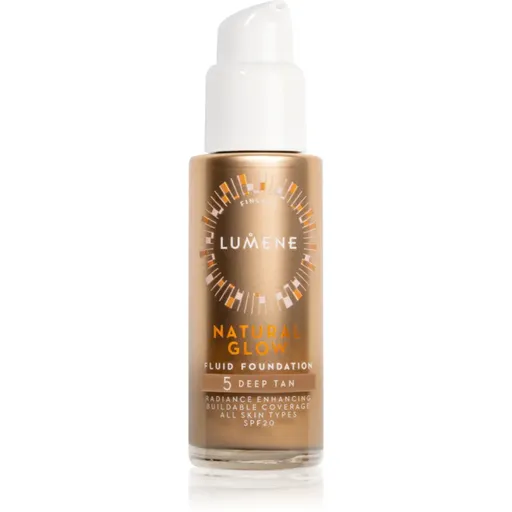 Lumene Natural Glow machiaj de stralucire pentru un look natural SPF 20 culoare 5 Deep Tan (Warm) 30 ml