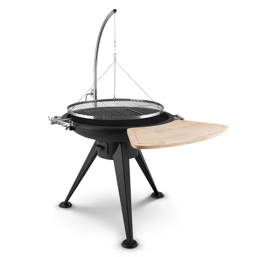 Blumfeldt Delion, grătar rotativ, recipient pentru foc, oțel inoxidabil