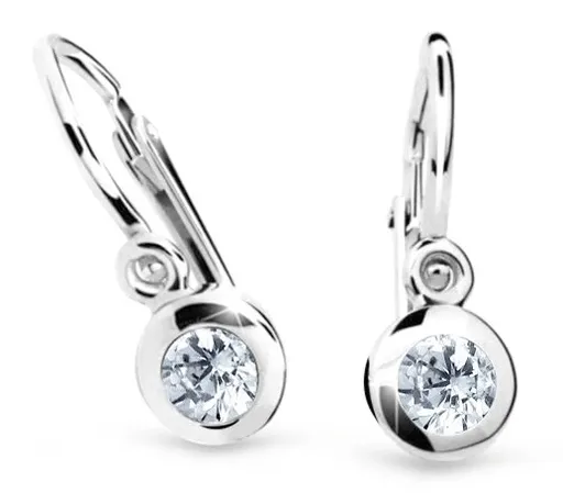 Cutie Diamonds Cercei pentru copii din aur alb cu diamante DC1537-10-00-X-2