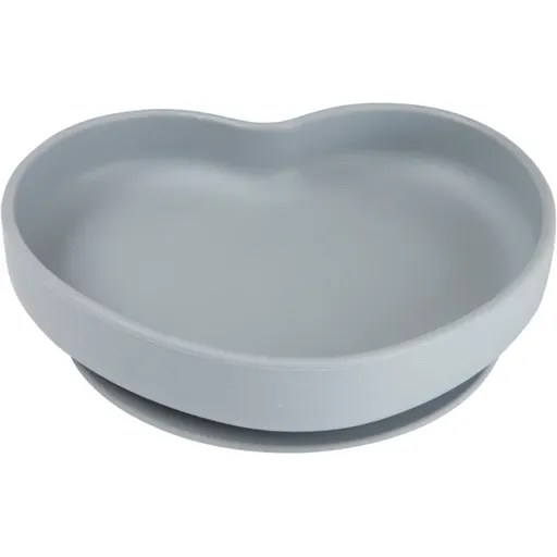 Canpol babies Heart farfurie cu ventuză Grey 1 buc