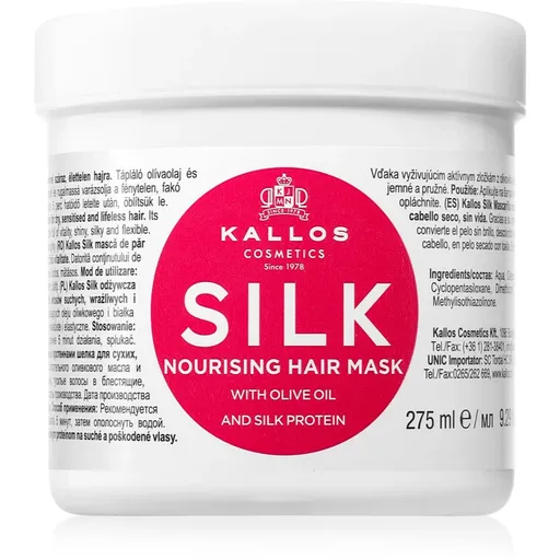 Kallos KJMN Professional Silk masca pentru par uscat si sensibil 275 ml