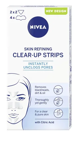Nivea Plasturi fresh de curățare (Refining Clear-Up Strips) 6 bucăți