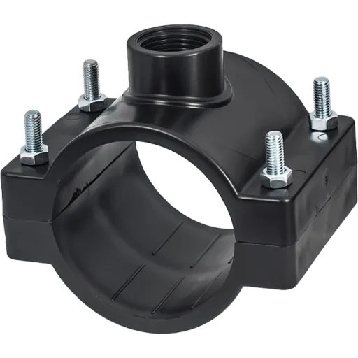 Colier de bransare din PP cu 4 suruburi ,ELYSEE, Dimensiune 75mm x1/2 "