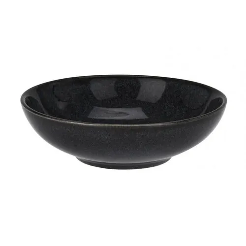 Bol din gresie glazurată, diametru 18,5 cm, negru, negru