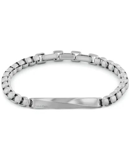 Calvin Klein Brățară stilată din oțel pentru bărbați Iconic Id 35100056