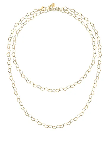 Morellato Colier lung cu inimioare placat cu aur Intrecci SAZC18