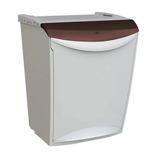 Coș de gunoi Denox Ekosystem pentru deșeurisortate 25 l, maro - deșeuri biologice, maro