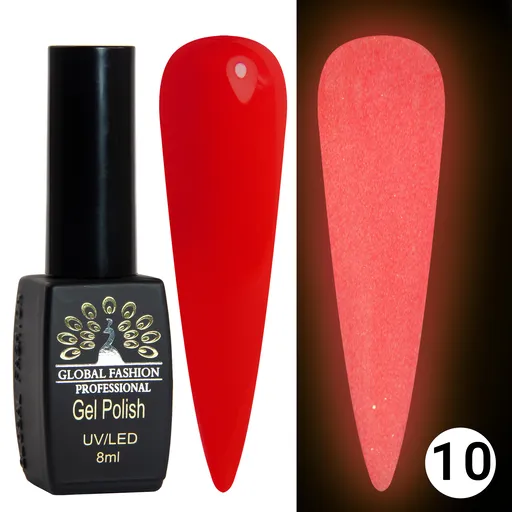 Oja Semipermanenta Luminous Fosforescenta 8 ml, 10, TPO Free