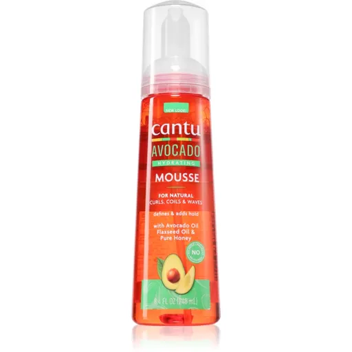 CANTU Avocado Styling Mousse styling gel pentru par ondulat si cret 248 ml