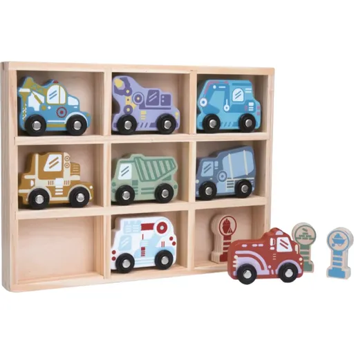 2Kids Toys Wooden Car Set set de jucării 2y+ 12 buc