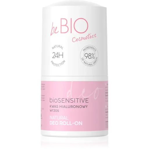 beBIO Hyaluro bioSensitive Deodorant roll-on pentru piele sensibila 50 ml