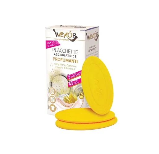 Set 2 x Plachete parfumate pentru uscatorul de rufe, 40g/buc, Ylang Ylang , Cashmere & Patchouli, Wexor