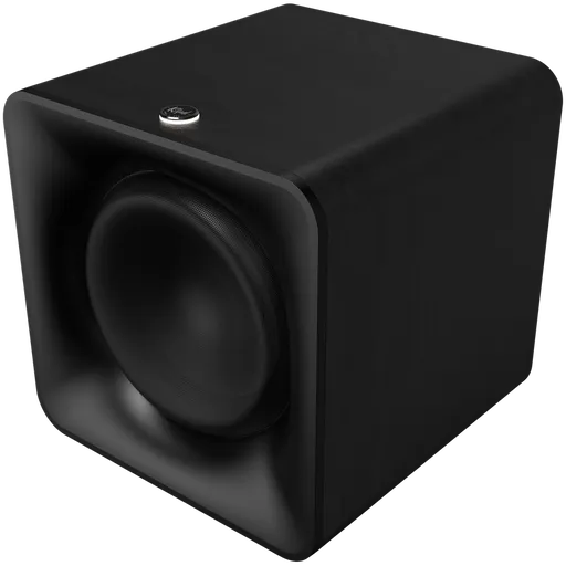Subwoofer Klipsch Flexus SUB 100 Black, 80 W RMS, RCA, Flexus Transport 2,4 GHz Wireless, Carcasa MDF, Negru