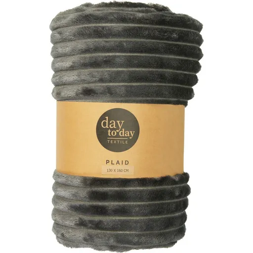 Pătură Stripes Grey, 130 x 160 cm, gri