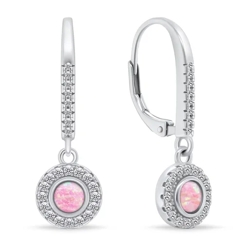 Brilio Silver Cercei eleganți din argint cu opal EA1167WP