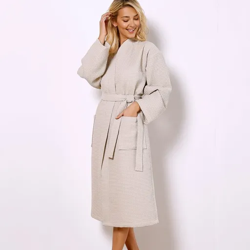 Halat de baie cu model fagure de miere 230g/m2