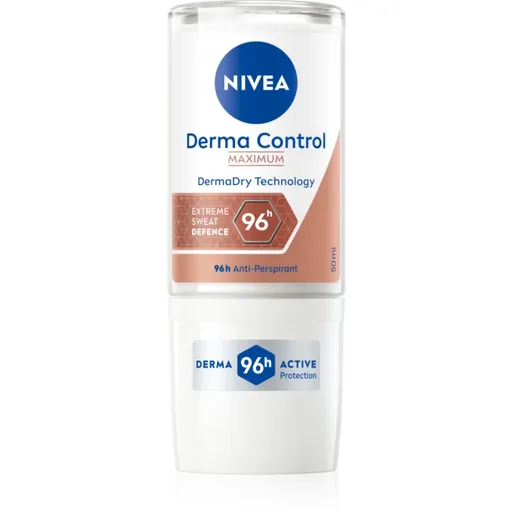 NIVEA Derma Dry Control deodorant roll-on antiperspirant 50 ml