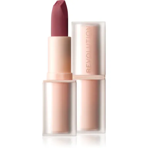 Makeup Revolution Lip Allure Soft Satin Lipstick ruj cremos cu finisaj satinat culoare Black Cherry 3.2 g