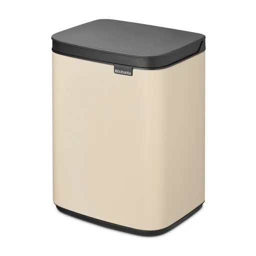 Cos de gunoi Brabantia Bo Small 1008865, 4 L, Deschidere lina si silentioasa, Baza antiderapanta, Bej