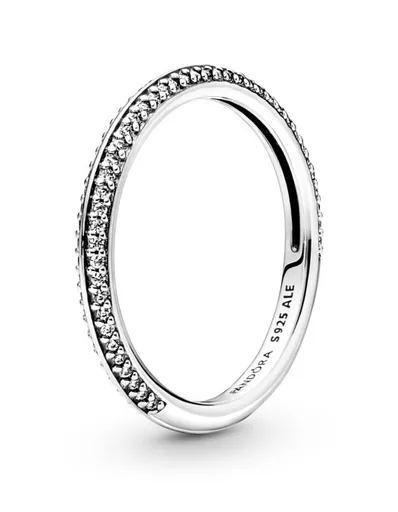 Pandora Inel strălucitor din argint cu zircon cubic Me 199679C01 52 mm