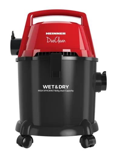 Aspirator multifunctional Duoclean, Heinner, 1400W, 21L/6L, negru/rosu