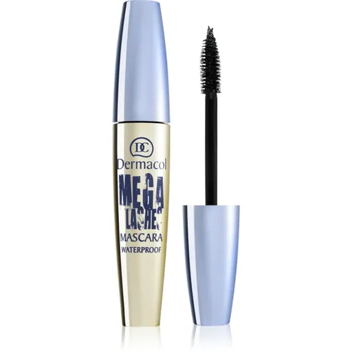 Dermacol Mega Lashes mascara waterproof pentru volum culoare Black 12.5 ml