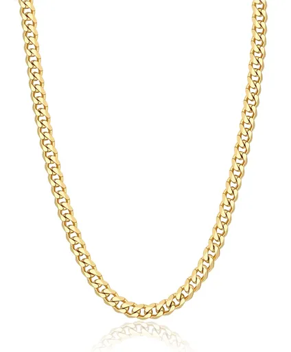 S'Agapõ Lănțișor bărbătesc din oțel placat cu aur Pancer Ripple SRP54