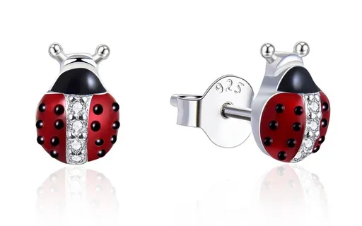 MOISS Cercei jucăuși din argint Buburuze E0000672