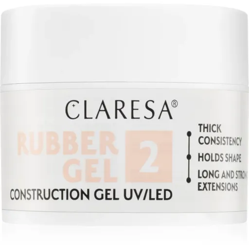Claresa Rubber Gel Construction Gel UV/LED Gel pentru extensiile unghiilor culoare 02 45 g