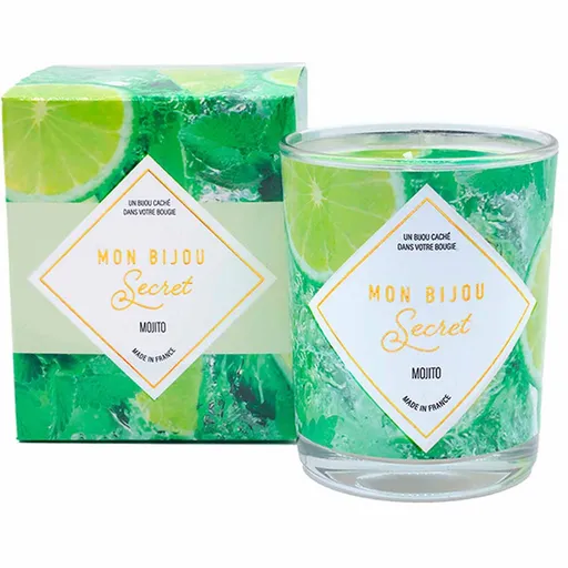 Troli Lumânare parfumată 40h cu bijuterie Mojito CCOMO100