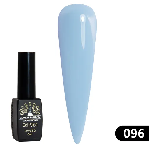 Gel Lacquer Global Fashion Black Elite 8 ml - 096, TPO Free