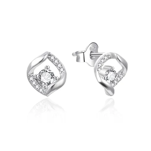 Agato Cercei eleganți din argint cu zircon AGT-E237PW