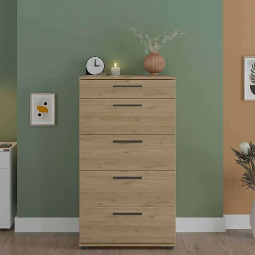 Dulap, Hanah Home, Sfn-550-Ff-1, 60x108x44 cm, Stejar