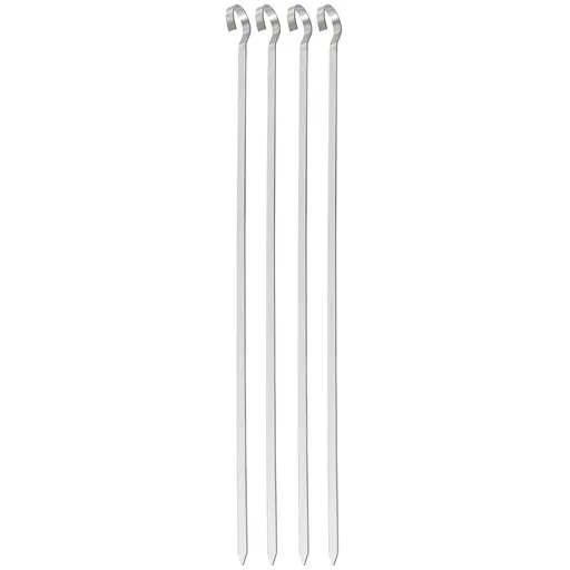 Set 4 frigarui din otel Kinghoff KH 1914, 36 cm, Varf ascutit, Maner curbat, Inox