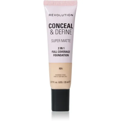 Makeup Revolution Conceal & Define machiaj cu efect matifiant culoare F3N 23 ml