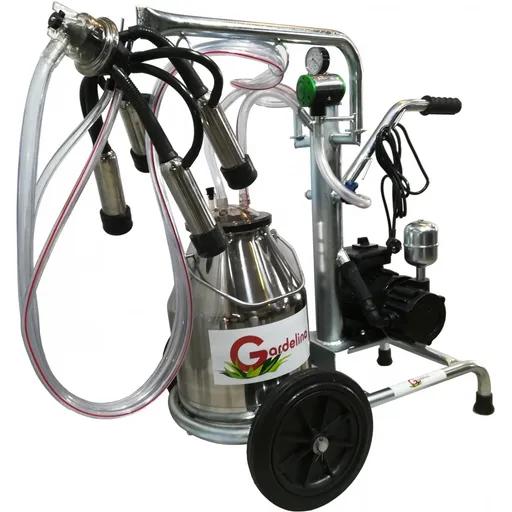 Aparat de muls Vaci Gardelina 130 INOX IC, 30L INOX, 1 post, 180 l/min, 8 bovine pe ora