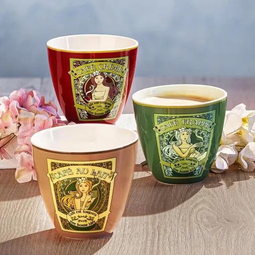 Căni pentru cafea Plaisir, set 3 buc