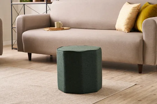 Taburet, Atelier del Sofa, 825BLC5156, Lemn, Verde