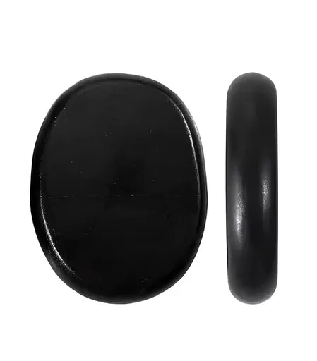 Set 2 Pietre Vulcanice Ovale - Mari 7.5 cm (Terapie Geotermala) + Cadou Saculet