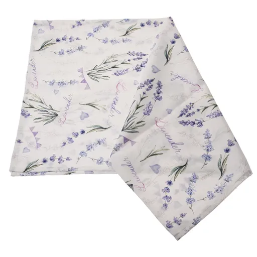Traversă de masă impermeabilă Lavandă, 40 x 140 cm