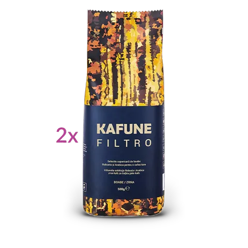 Kafune Cafea Boabe Filtro - Blend Superior De Cafea Boabe 1kg Pentru Filtru, Cu Un Retrogust Persistent și Ușor Picant, Cu Note De Ciocolată