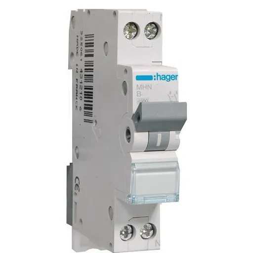 Siguranta automata 1P+N 20A curba B Hager MHN520