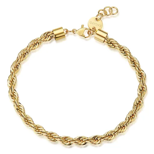 S'Agapõ Brățară din oțel placat cu aur Valis Ripple SRP93