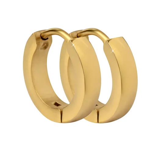 Troli Cercei din oțel placați cu aur cercuri