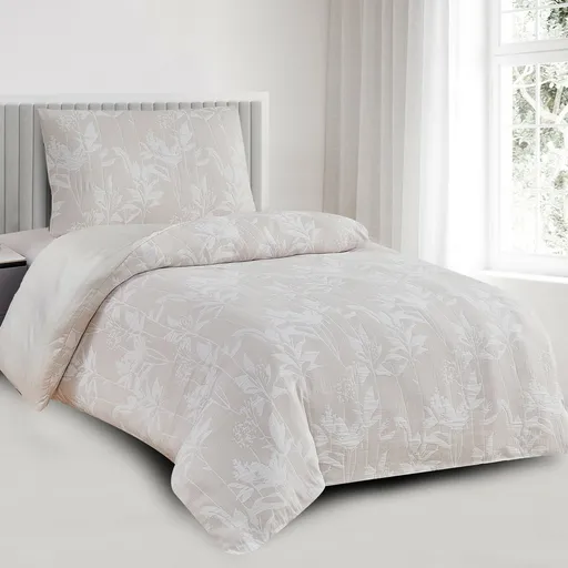 Lenjerie de pat din jacard Alabama bej, 140 x 200cm, 70 x 90 cm, bej