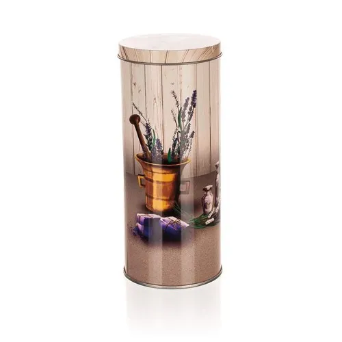 Cutie metalică rotundă Banquet Lavender