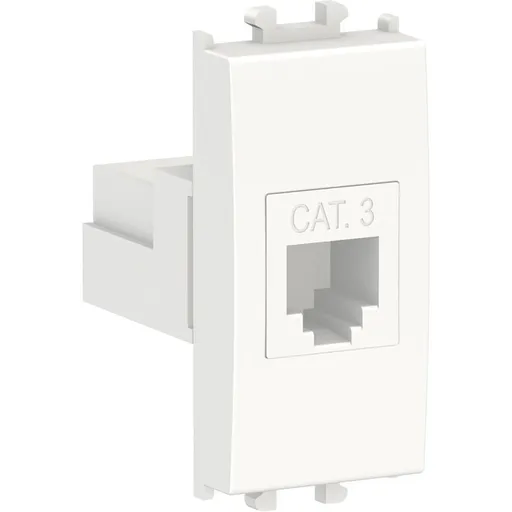 Priza telefon RJ11 cat3 1 modul Schneider Easy Styl LMR6231001, alb